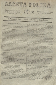 Gazeta Polska. 1828, № 197 (21 lipca)