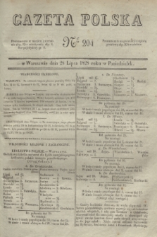 Gazeta Polska. 1828, № 204 (28 lipca)