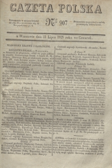 Gazeta Polska. 1828, № 207 (31 lipca)
