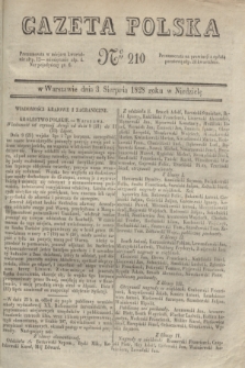 Gazeta Polska. 1828, № 210 (3 sierpnia)