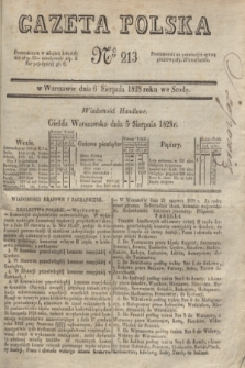 Gazeta Polska. 1828, № 213 (6 sierpnia)