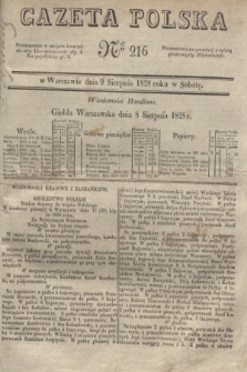 Gazeta Polska. 1828, № 216 (9 sierpnia)