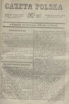 Gazeta Polska. 1828, № 217 (10 sierpnia)