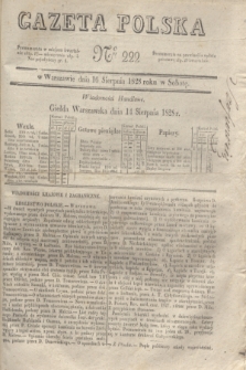 Gazeta Polska. 1828, № 222 (16 sierpnia)