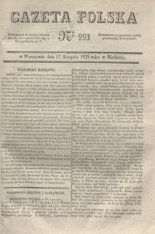 Gazeta Polska. 1828, № 223 (17 sierpnia)