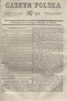 Gazeta Polska. 1828, № 225 (19 sierpnia)