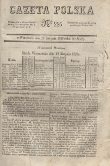 Gazeta Polska. 1828, № 226 (20 sierpnia)