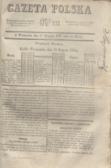 Gazeta Polska. 1828, № 233 (27 sierpnia)