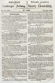 Amtsblatt zur Lemberger Zeitung = Dziennik Urzędowy do Gazety Lwowskiej. 1860, nr 125