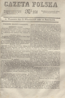 Gazeta Polska. 1828, № 251 (15 września)