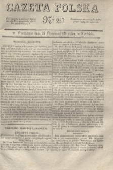 Gazeta Polska. 1828, № 257 (21 września)