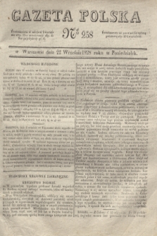 Gazeta Polska. 1828, № 258 (22 września)