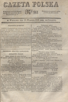 Gazeta Polska. 1828, № 261 (25 września) + dod.