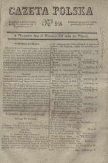 Gazeta Polska. 1828, № 266 (30 września) + dod.