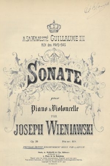 Sonate : pour piano & violoncelle : op. 26