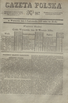 Gazeta Polska. 1828, № 267 (1 października)