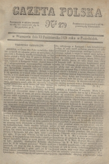 Gazeta Polska. 1828, № 279 (13 października)