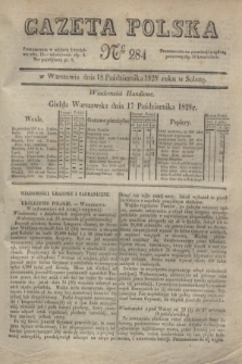 Gazeta Polska. 1828, № 284 (18 października)
