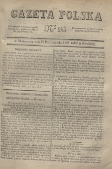 Gazeta Polska. 1828, № 285 (19 października)