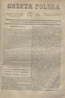 Gazeta Polska. 1828, № 289 (23 października)