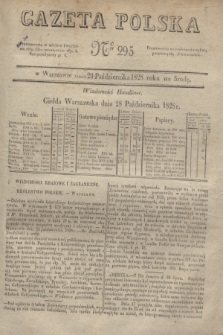 Gazeta Polska. 1828, № 295 (29 października)