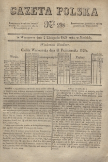 Gazeta Polska. 1828, № 298 (2 listopada)
