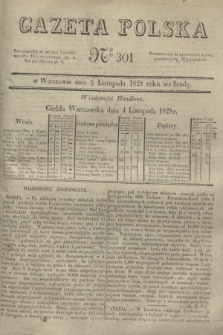 Gazeta Polska. 1828, № 301 (5 listopada)