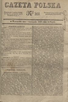 Gazeta Polska. 1828, № 303 (7 listopada)