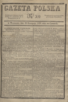 Gazeta Polska. 1828, № 309 (13 listopada)