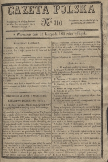 Gazeta Polska. 1828, № 310 (14 listopada)