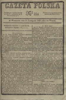Gazeta Polska. 1828, № 314 (18 listopada)
