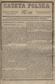 Gazeta Polska. 1828, № 319 (23 listopada)