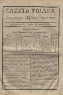 Gazeta Polska. 1828, № 338 (13 grudnia)