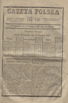 Gazeta Polska. 1828, № 342 (17 grudnia)