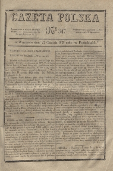 Gazeta Polska. 1828, № 347 (22 grudnia)
