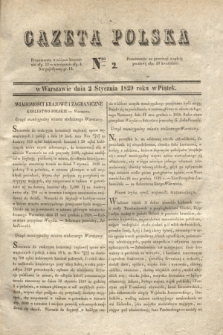 Gazeta Polska. 1829, Nro 2 (2 stycznia)