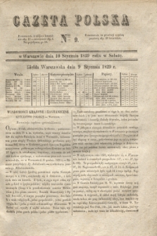 Gazeta Polska. 1829, Nro 9 (10 stycznia)