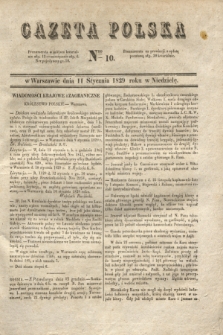 Gazeta Polska. 1829, Nro 10 (11 stycznia)