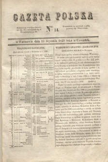 Gazeta Polska. 1829, Nro 14 (15 stycznia)