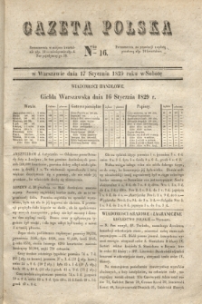 Gazeta Polska. 1829, Nro 16 (17 stycznia)