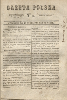 Gazeta Polska. 1829, Nro 19 (20 stycznia)