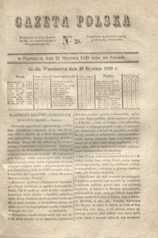 Gazeta Polska. 1829, Nro 20 (21 stycznia)