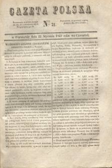 Gazeta Polska. 1829, Nro 21 (22 stycznia)