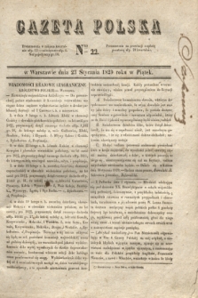 Gazeta Polska. 1829, Nro 22 (23 stycznia)