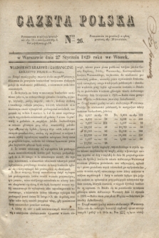 Gazeta Polska. 1829, Nro 26 (27 stycznia)