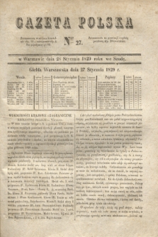 Gazeta Polska. 1829, Nro 27 (28 stycznia)