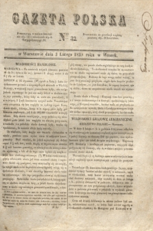 Gazeta Polska. 1829, Nro 32 (3 lutego)