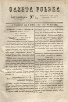 Gazeta Polska. 1829, Nro 34 (5 lutego)