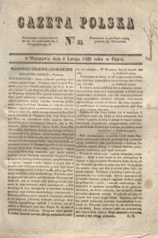 Gazeta Polska. 1829, Nro 35 (6 lutego)