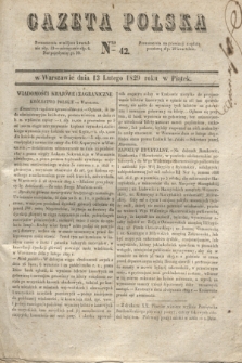 Gazeta Polska. 1829, Nro 42 (13 lutego)